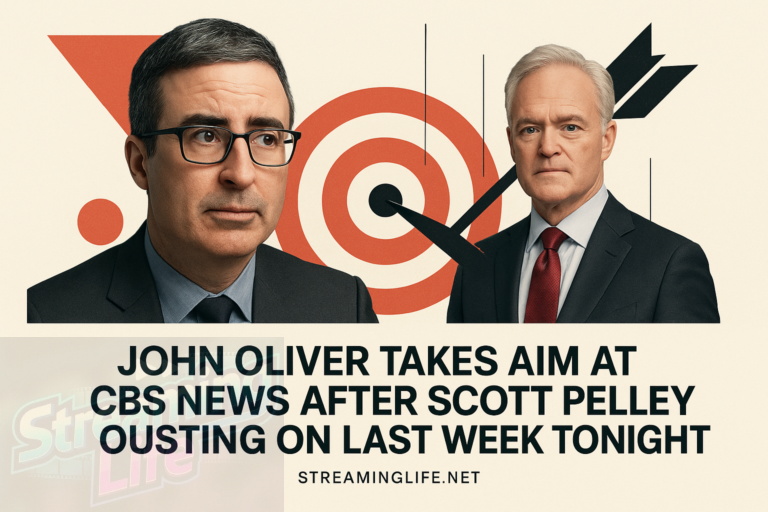 John Oliver Takes Aim at CBS News After Scott Pelley Ousting on Last Week Tonight
