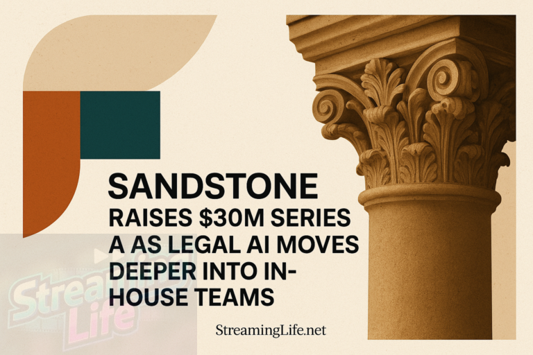 Sandstone Raises $30M Series A as Legal AI Moves Deeper Into In-House Teams