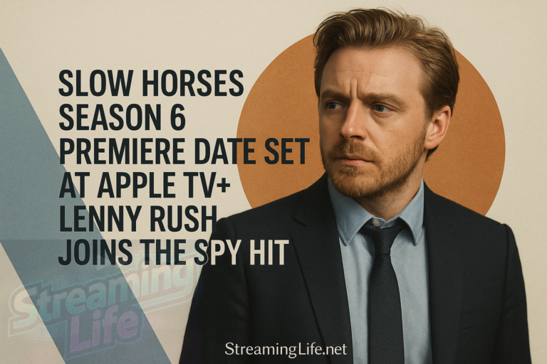 Slow Horses Season 6 Premiere Date Set at Apple TV+: Lenny Rush Joins the Spy Hit