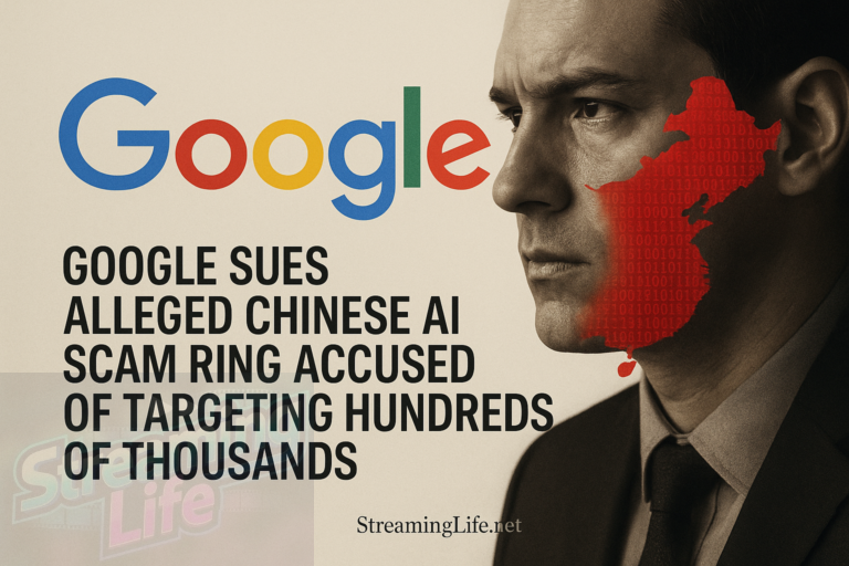 Google Sues Alleged Chinese AI Scam Ring Accused of Targeting Hundreds of Thousands