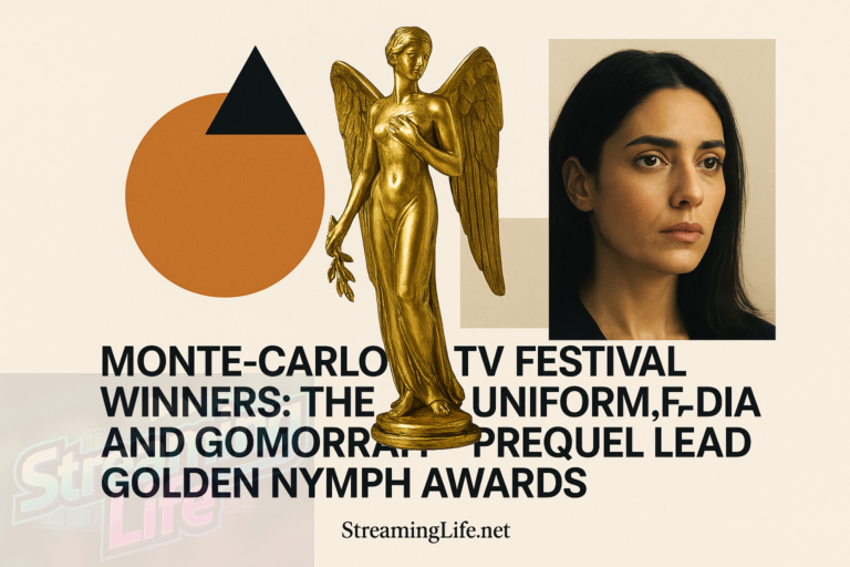 Monte-Carlo TV Festival Winners: The Uniform, Fadia and Gomorrah Prequel Lead Golden Nymph Awards