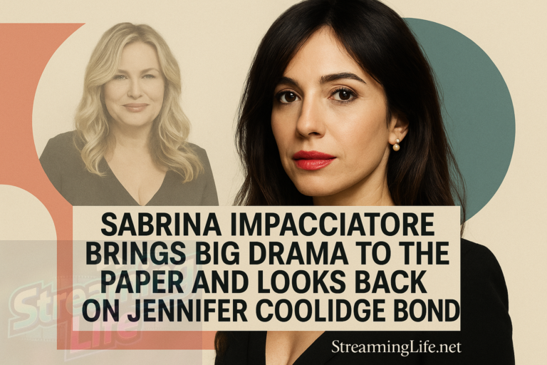 Sabrina Impacciatore Brings Big Drama to The Paper and Looks Back on Jennifer Coolidge Bond