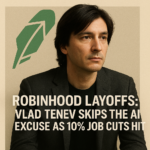 Robinhood Layoffs: Vlad Tenev Skips the AI Excuse as 10% Job Cuts Hit