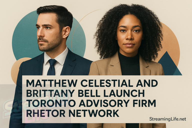 Matthew Celestial and Brittany Bell Launch Toronto Advisory Firm Rhetor Network
