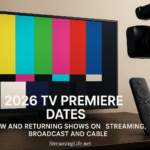 2026 TV Premiere Dates: New and Returning Shows on Streaming, Broadcast and Cable