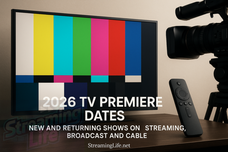 2026 TV Premiere Dates: New and Returning Shows on Streaming, Broadcast and Cable
