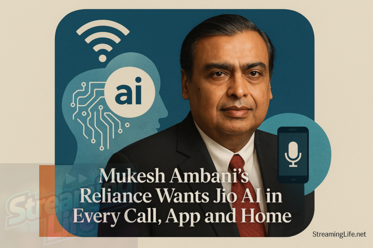Mukesh Ambani’s Reliance Wants Jio AI in Every Call, App and Home