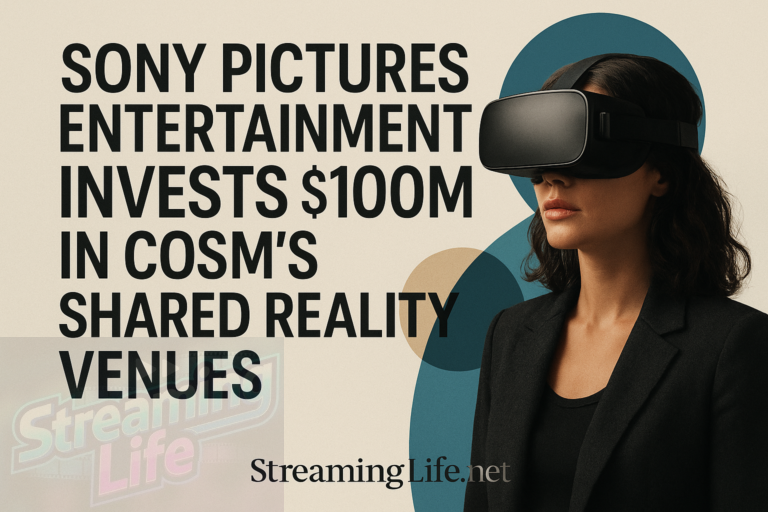 Sony Pictures Entertainment Invests $100M in Cosm’s Shared Reality Venues