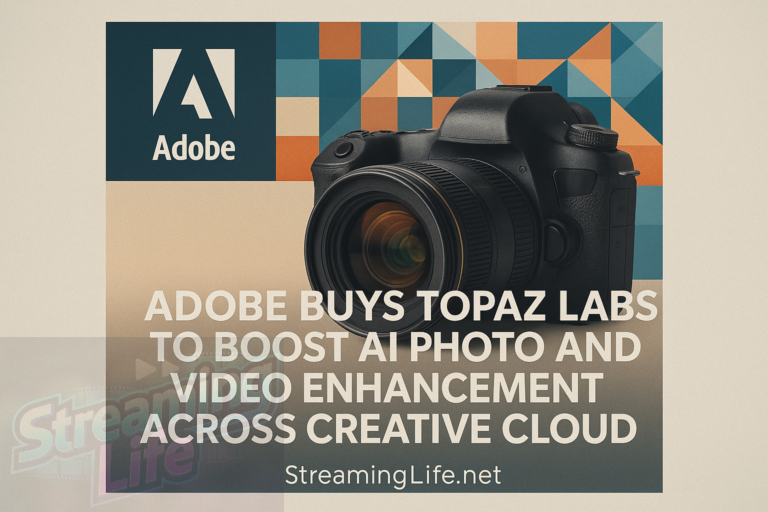 Adobe Buys Topaz Labs to Boost AI Photo and Video Enhancement Across Creative Cloud