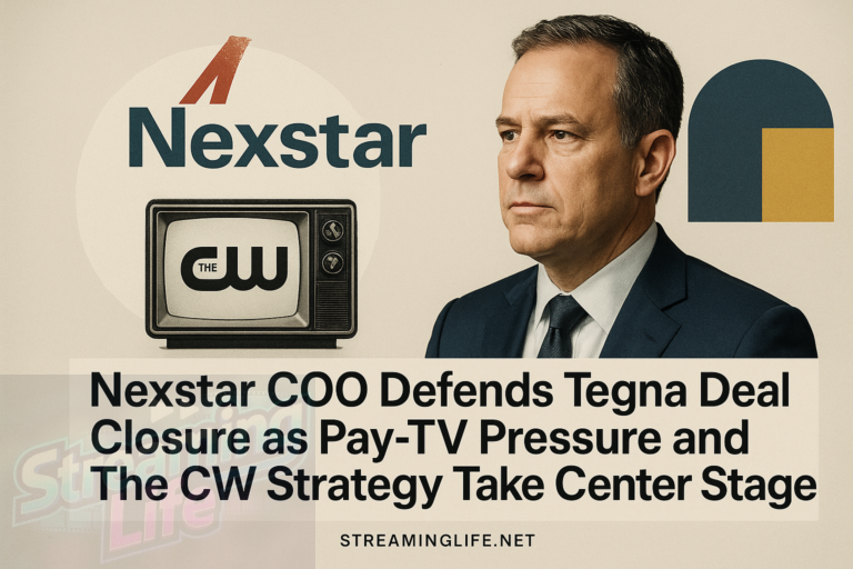 Nexstar COO Defends Tegna Deal Closure as Pay-TV Pressure and The CW Strategy Take Center Stage