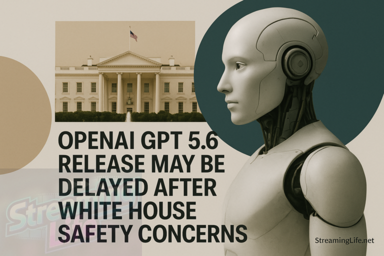 OpenAI GPT 5.6 Release May Be Delayed After White House Safety Concerns