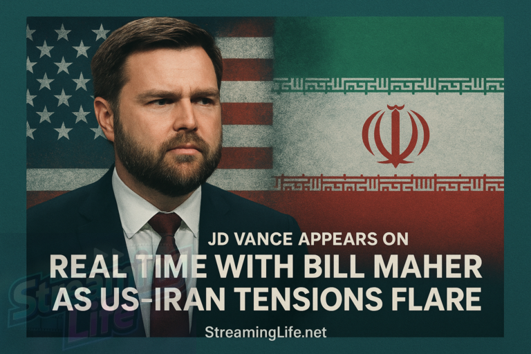 JD Vance Appears on Real Time With Bill Maher as US-Iran Tensions Flare