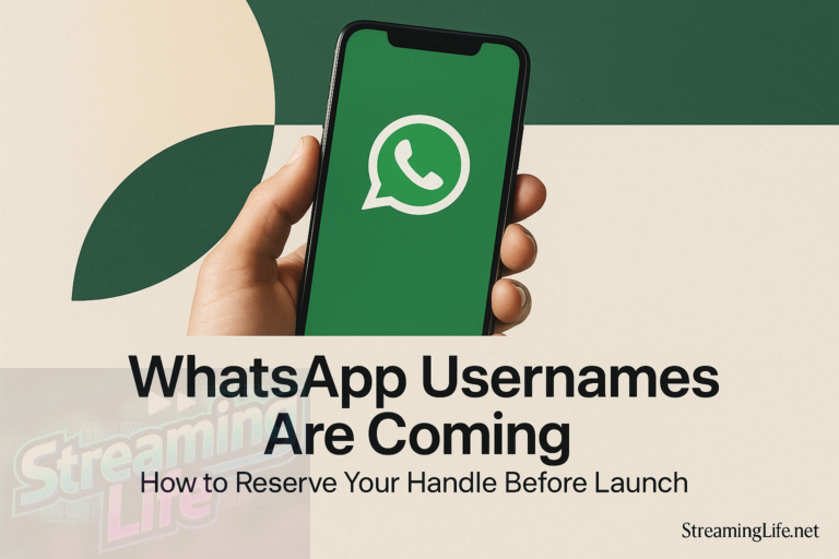 WhatsApp Usernames Are Coming: How to Reserve Your Handle Before Launch