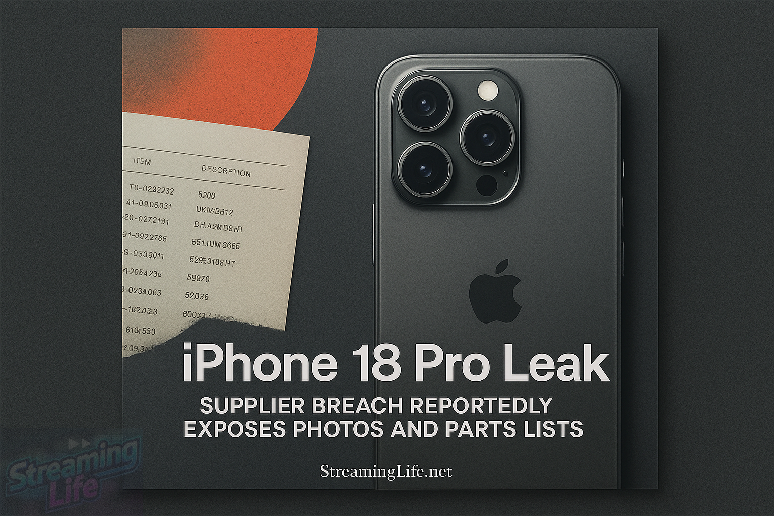 iPhone 18 Pro Leak: Supplier Breach Reportedly Exposes Photos and Parts Lists