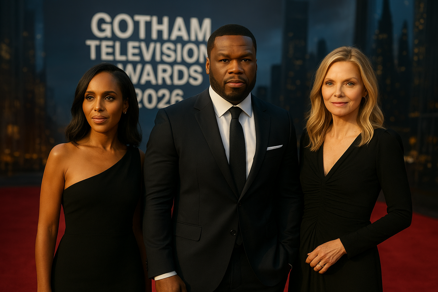 Gotham Television Awards 2026 Red Carpet Photos: Kerry Washington, 50 Cent and Michelle Pfeiffer Lead the Arrivals