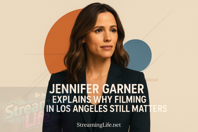 Jennifer Garner Explains Why Filming in Los Angeles Still Matters