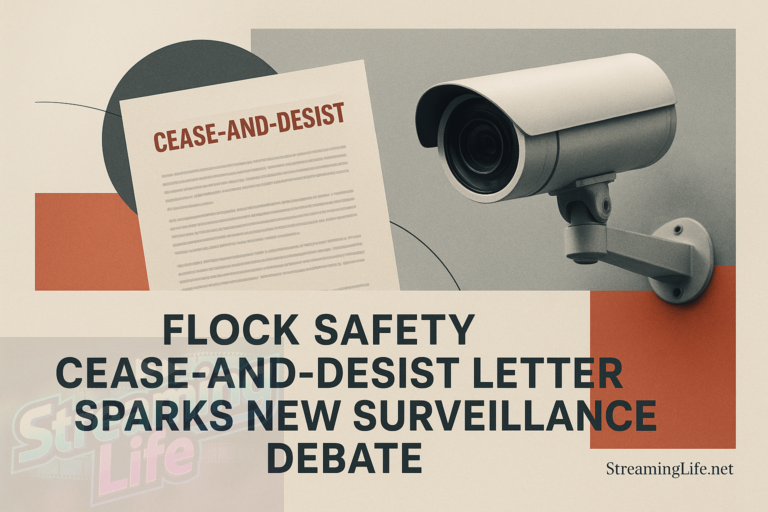 Flock Safety Cease-and-Desist Letter Sparks New Surveillance Debate