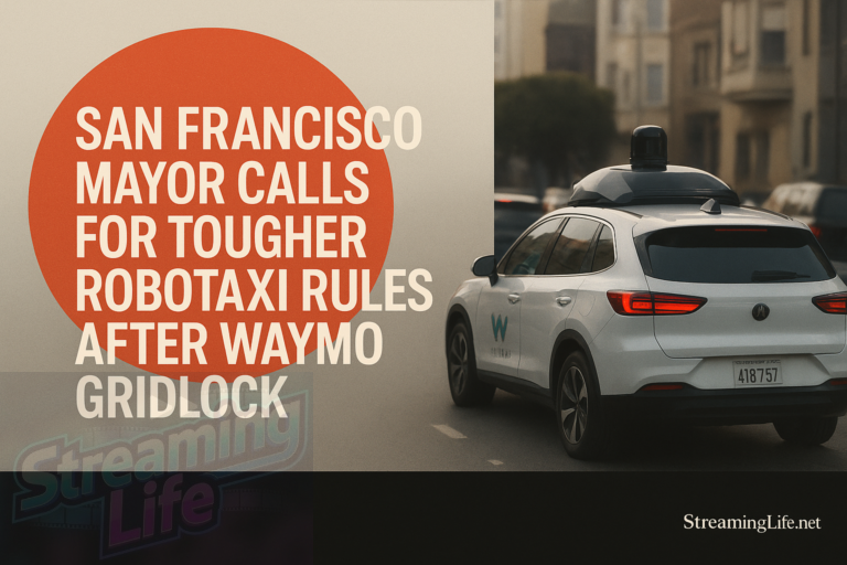 San Francisco Mayor Calls for Tougher Robotaxi Rules After Waymo Gridlock