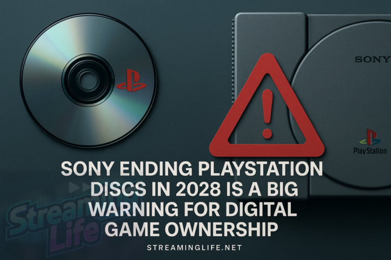 Sony Ending PlayStation Discs in 2028 Is a Big Warning for Digital Game Ownership