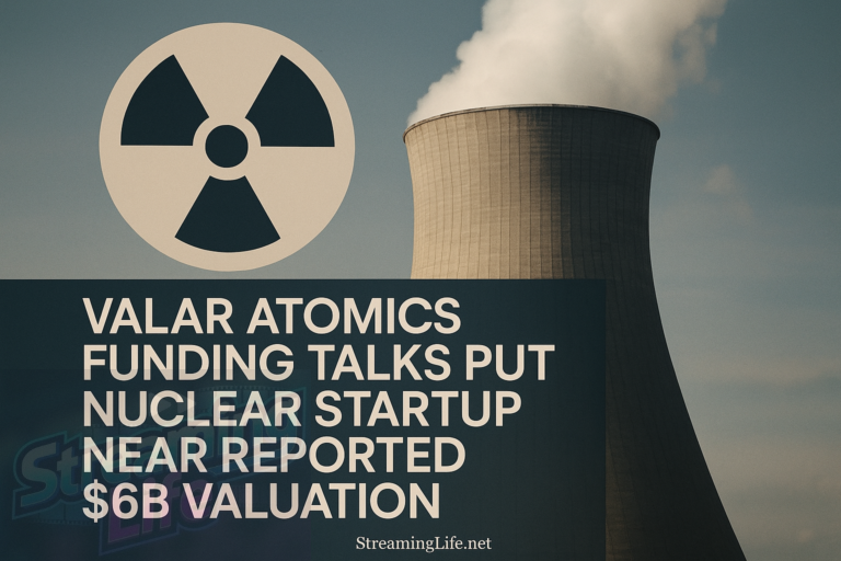 Valar Atomics Funding Talks Put Nuclear Startup Near Reported $6B Valuation