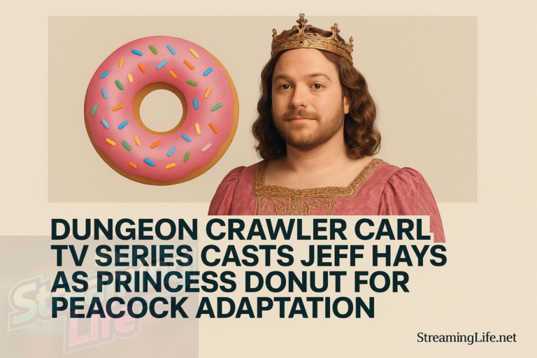 Dungeon Crawler Carl TV Series Casts Jeff Hays as Princess Donut for Peacock Adaptation