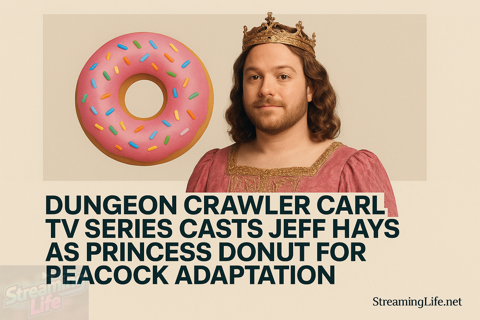 Dungeon Crawler Carl TV Series Casts Jeff Hays as Princess Donut for Peacock Adaptation