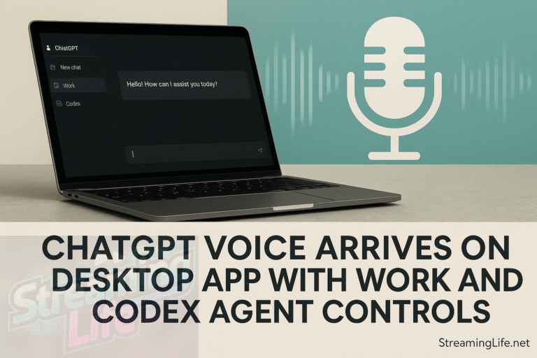 ChatGPT Voice Arrives on Desktop App With Work and Codex Agent Controls