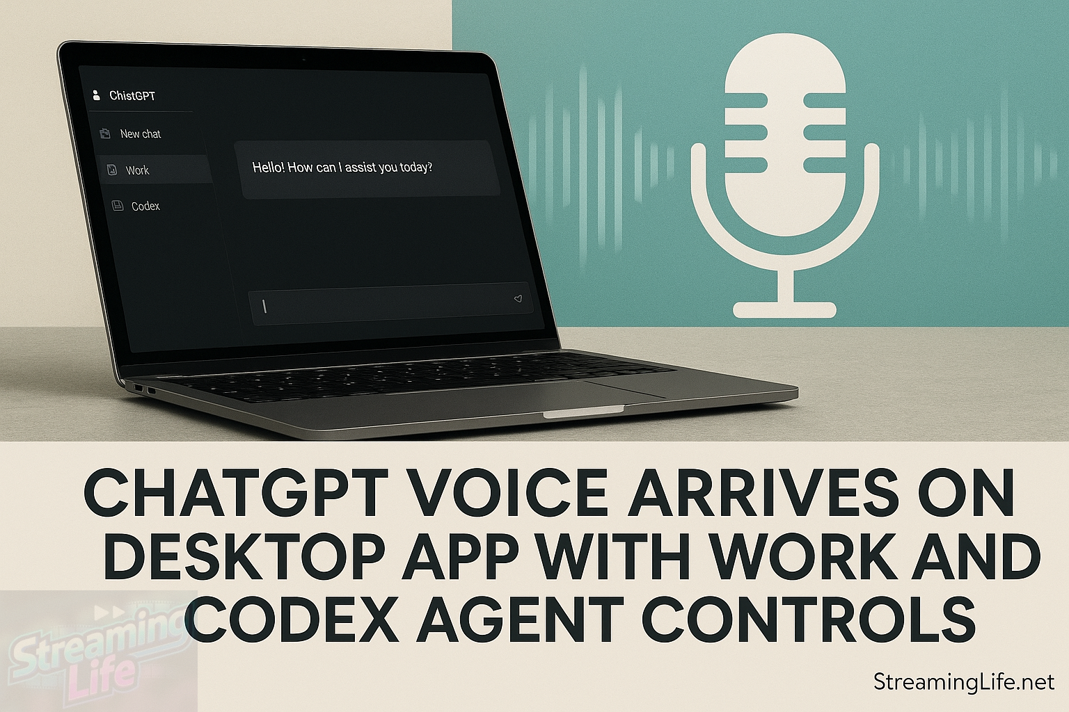 ChatGPT Voice Arrives on Desktop App With Work and Codex Agent Controls