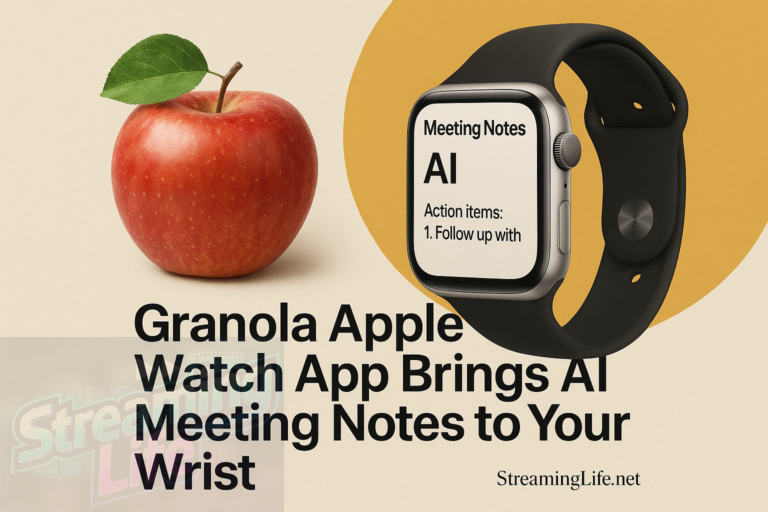 Granola Apple Watch App Brings AI Meeting Notes to Your Wrist