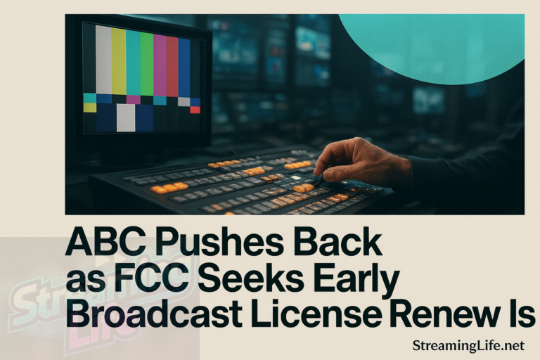 ABC Pushes Back as FCC Seeks Early Broadcast License Renewals