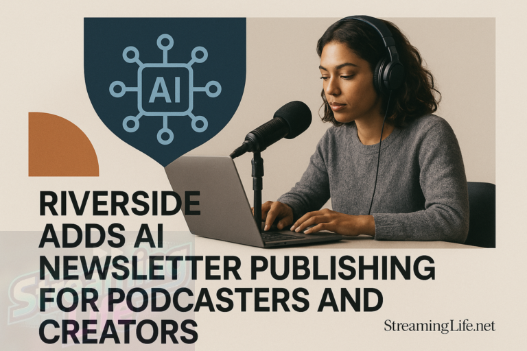 Riverside Adds AI Newsletter Publishing for Podcasters and Creators