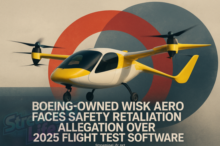 Boeing-Owned Wisk Aero Faces Safety Retaliation Allegation Over 2025 Flight Test Software