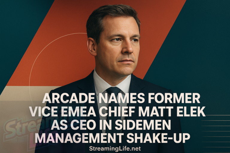 Arcade Names Former Vice EMEA Chief Matt Elek as CEO in Sidemen Management Shake-Up