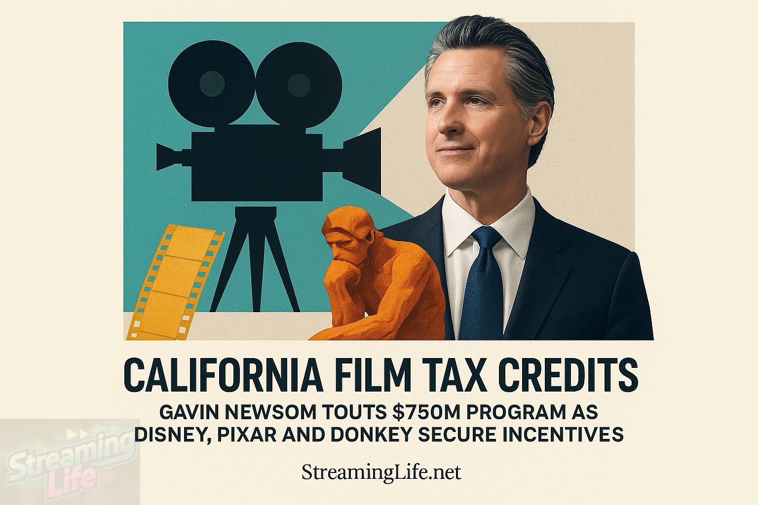 California Film Tax Credits: Gavin Newsom Touts $750M Program as Disney, Pixar and Donkey Secure Incentives
