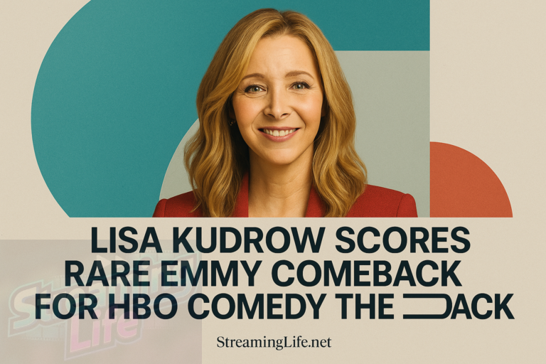 Lisa Kudrow Scores Rare Emmy Comeback for HBO Comedy The Comeback