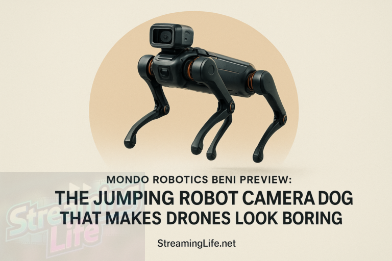 Mondo Robotics Beni Preview: The Jumping Robot Camera Dog That Makes Drones Look Boring