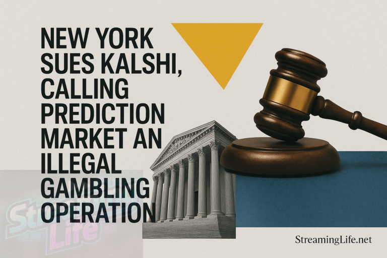 New York Sues Kalshi, Calling Prediction Market an Illegal Gambling Operation