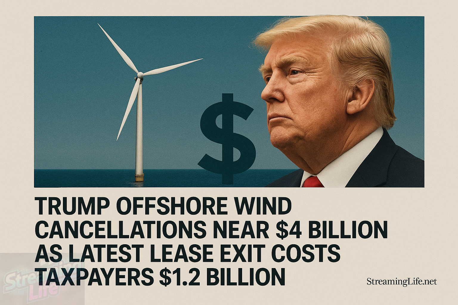 Trump Offshore Wind Cancellations Near $4 Billion as Latest Lease Exit Costs Taxpayers $1.2 Billion
