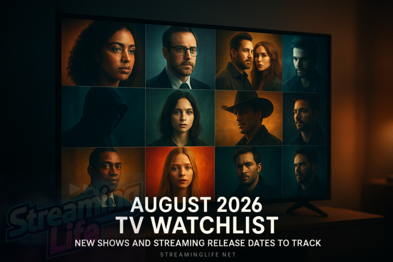 August 2026 TV Watchlist: New Shows and Streaming Release Dates to Track