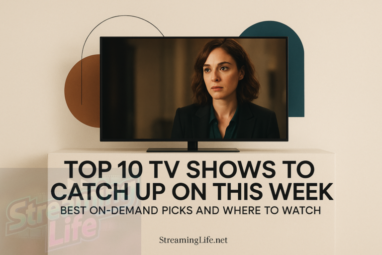 Top 10 TV Shows to Catch Up On This Week: Best On-Demand Picks and Where to Watch