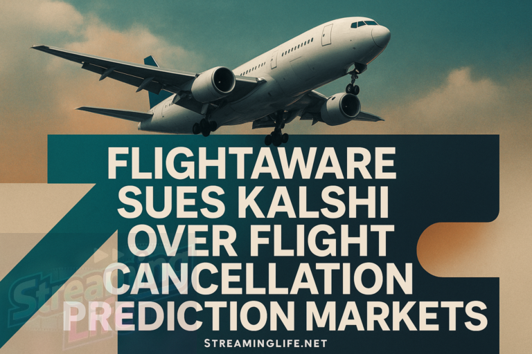 FlightAware Sues Kalshi Over Flight Cancellation Prediction Markets