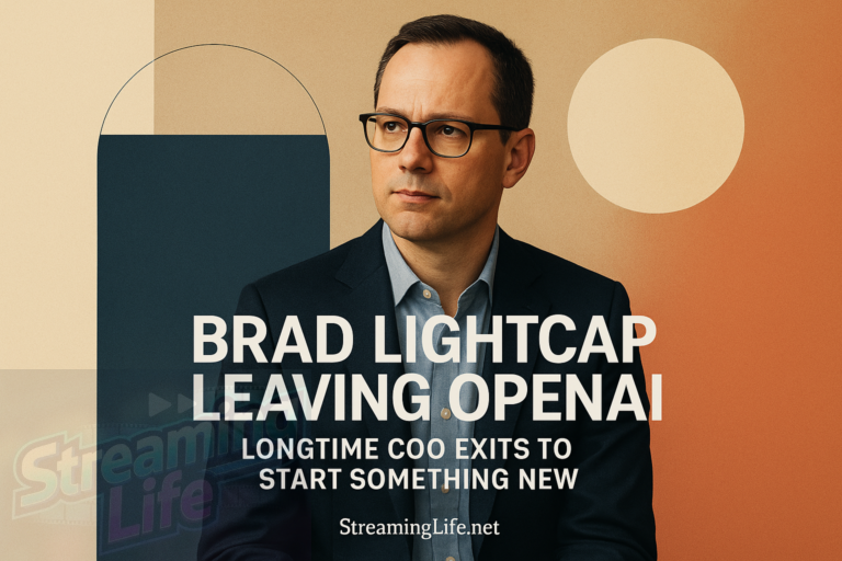 Brad Lightcap Leaving OpenAI: Longtime COO Exits to Start Something New