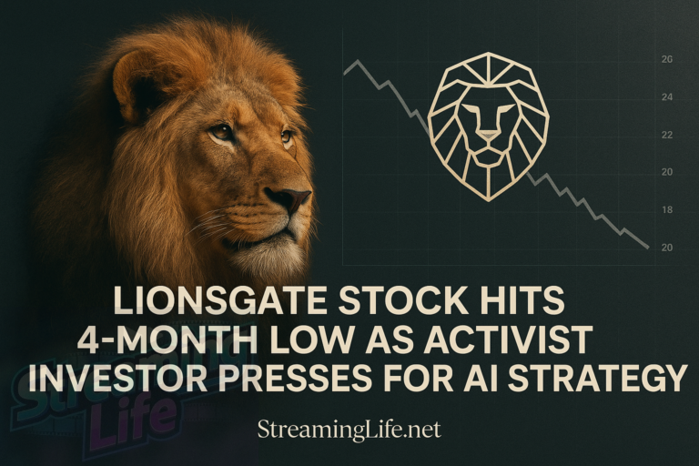 Lionsgate Stock Hits 4-Month Low as Activist Investor Presses for AI Strategy