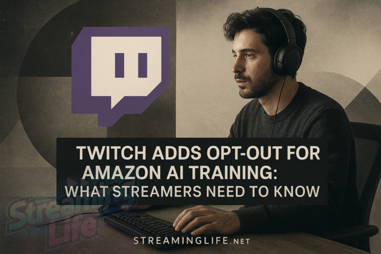 Twitch Adds Opt-Out for Amazon AI Training: What Streamers Need to Know