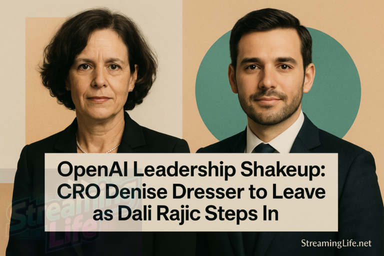 OpenAI Leadership Shakeup: CRO Denise Dresser to Leave as Dali Rajic Steps In