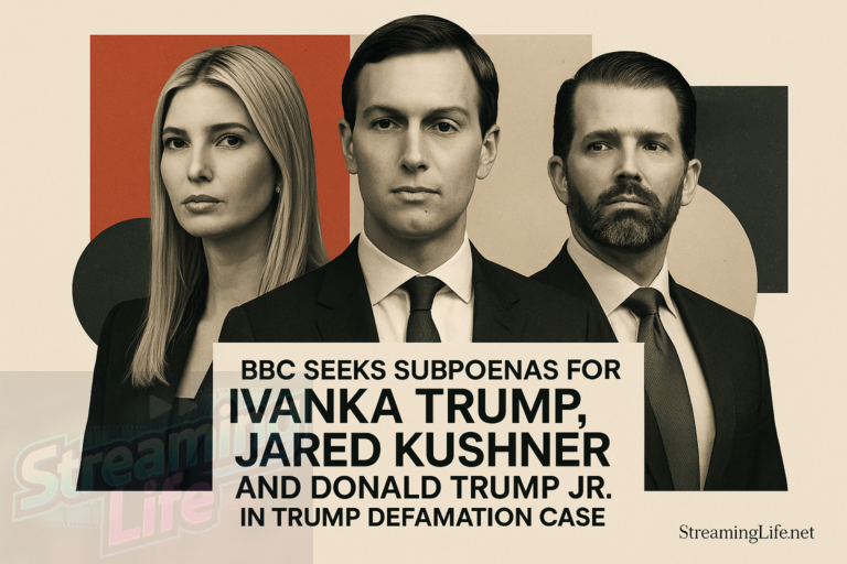 BBC Seeks Subpoenas for Ivanka Trump, Jared Kushner and Donald Trump Jr. in Trump Defamation Case