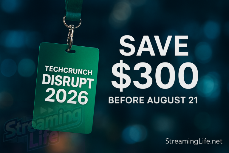TechCrunch Disrupt 2026 Pass Deal: Save $300 Before the August 21 Deadline