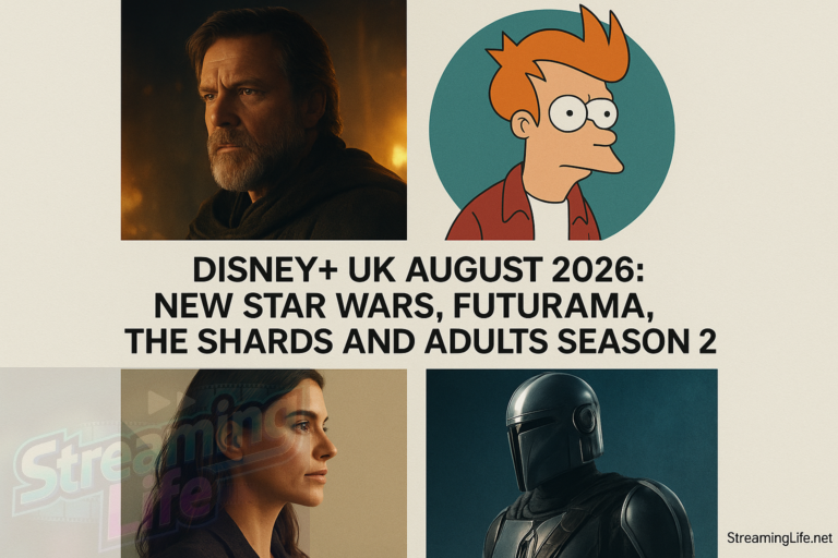 Disney+ UK August 2026: New Star Wars, Futurama, The Shards and Adults Season 2