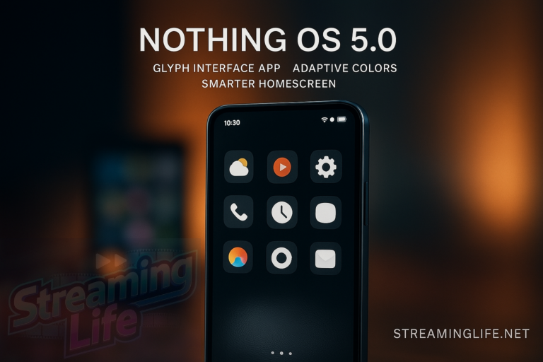 Nothing OS 5.0 Adds Glyph Interface App, Adaptive Colors, and a Smarter Homescreen
