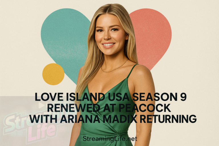 Love Island USA Season 9 Renewed at Peacock With Ariana Madix Returning